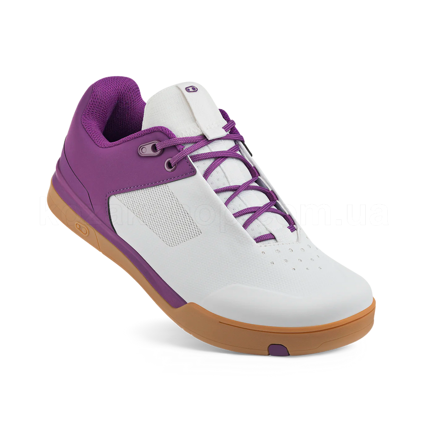 Контактная вело обувь CrankBrothers Mallet Lace Clip-In [Bernard Kerr Edition WHITE / PURPLE - GUM OUTSOLE] - US 10.0