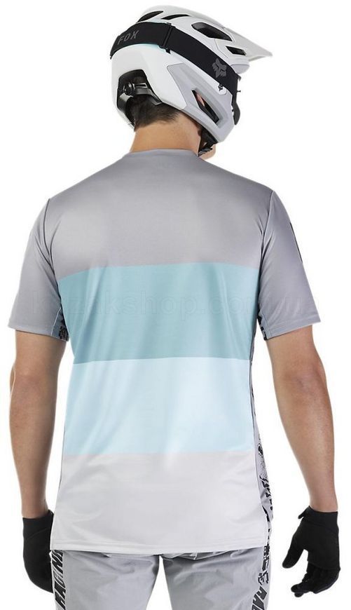 Вело джерси FOX RANGER SS Jersey - GRID [Steel Gray], L