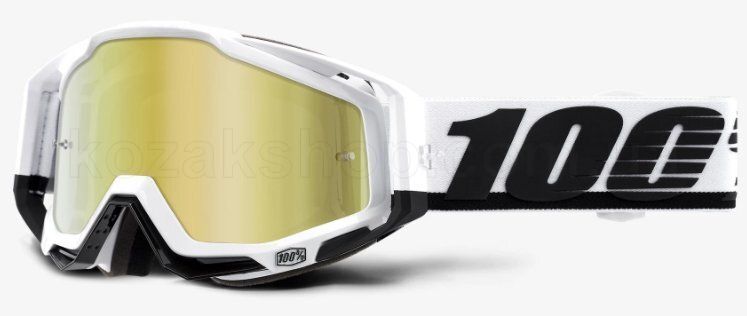 Маска 100% RACECRAFT Goggle Stuu - Mirror Gold Lens