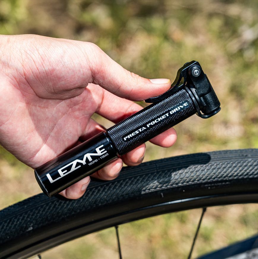 Ручной насос LEZYNE PRESTA POCKET DRIVE Черный 160psi