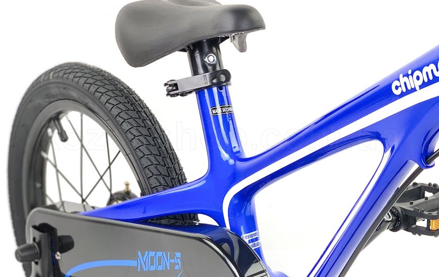 Дитячий велосипед RoyalBaby Chipmunk MOON 14", Магній, синій