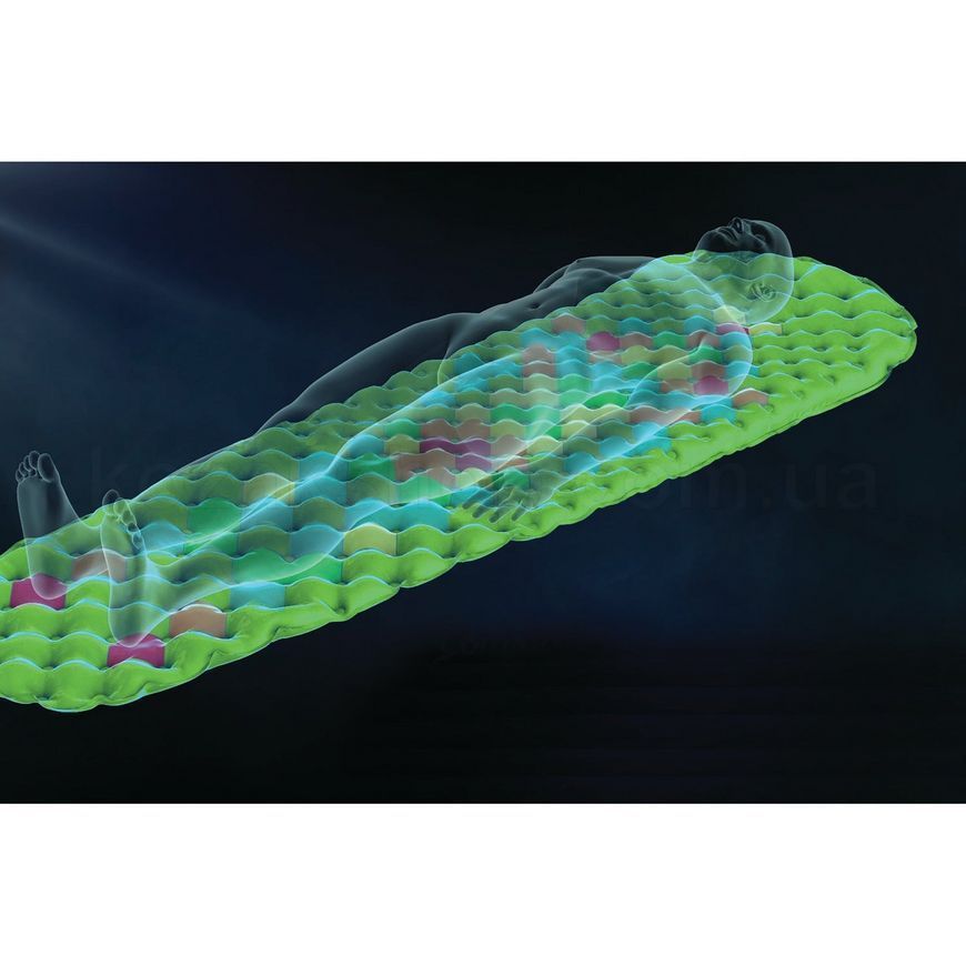 Надувний килимок Sea to Summit Air Sprung Comfort Light Insulated Mat 63mm, Green (Regular)