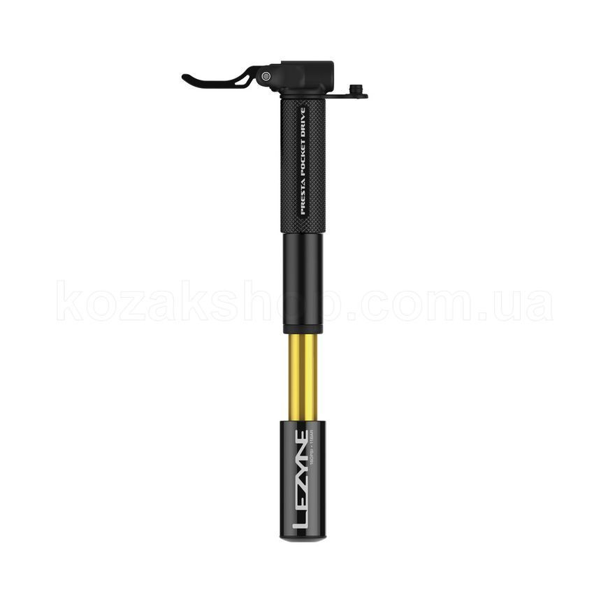 Ручной насос LEZYNE PRESTA POCKET DRIVE Черный 160psi