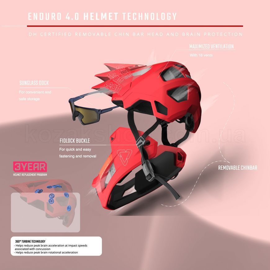 Вело шолом LEATT MTB 4.0 Enduro Helmet [Stealth], L