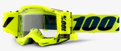 Маска 100% ACCURI 2 FORECAST Goggle Fluo Yellow - Clear Lens, Roll-Off