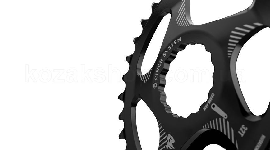 Зірка RaceFace CINCH, DM, OVAL, 34T, Black, 10-12s