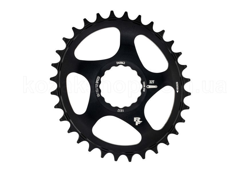 Зірка RaceFace CINCH, DM, OVAL, 34T, Black, 10-12s