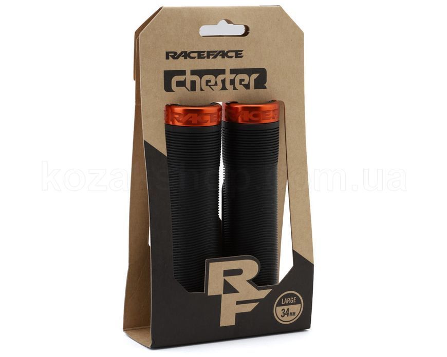 Гріпси Race Face CHESTER, 34MM, [BLACK,ORANGE]