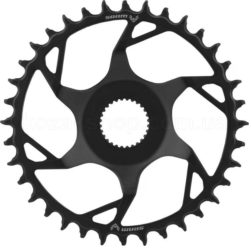 Зірка SRAM T-TYPE 38T CL55 BOSCH DU38 - Steel - Direct Mount