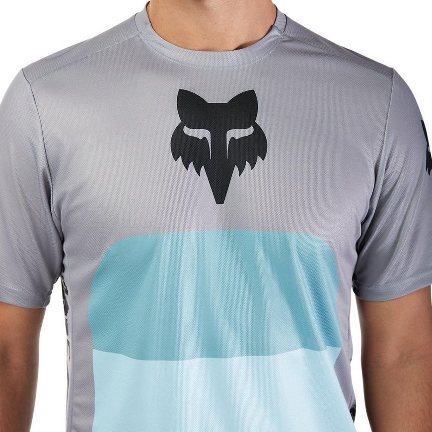 Вело джерси FOX RANGER SS Jersey - GRID [Steel Gray], M