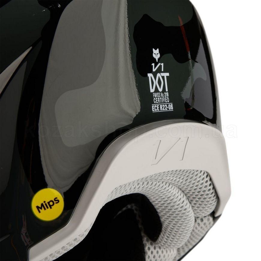 Мотошлем FOX V1 Helmet - BNKR [Black], XS