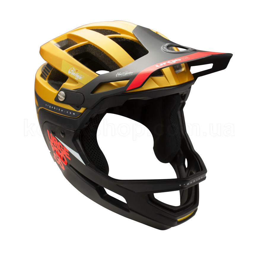 Шлем Urge Gringo de la Pampa жёлто-чёрный S/M, 55-58 см