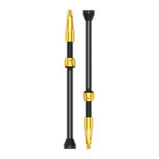 Ніпель Lezyne CNC TLR VALVE 80 мм - 2 шт [Gold]