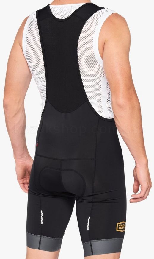 Вело шорты с лямками Ride 100% EXCEEDA Bib Shorts [Black], Medium