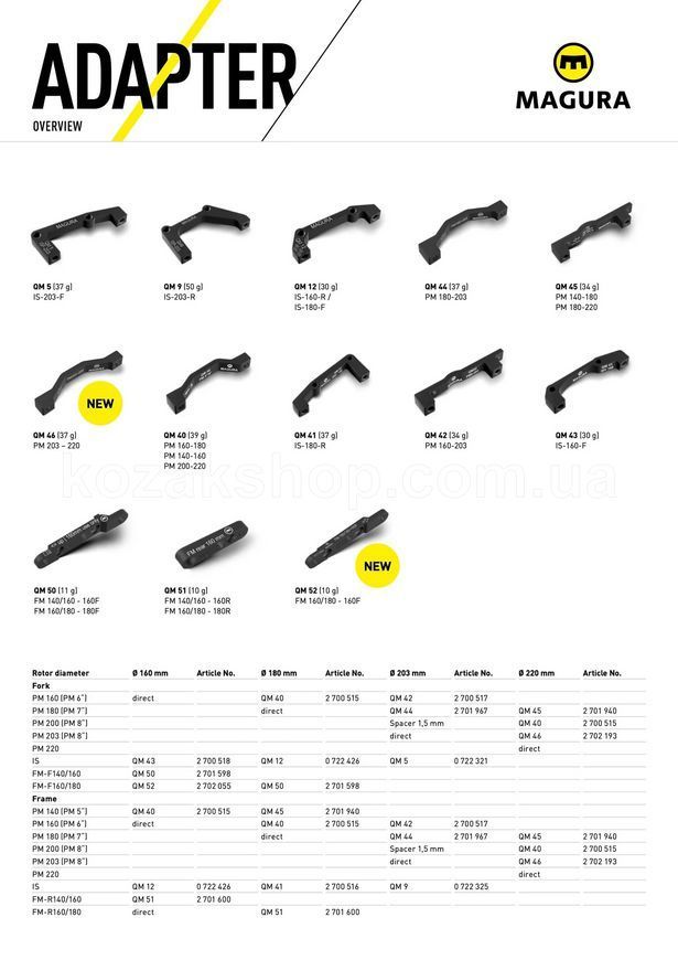 Адаптер Magura QM 45 Brake Disc Adapter