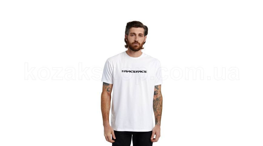Футболка Race Face Classic Logo SS Tee [White] - L