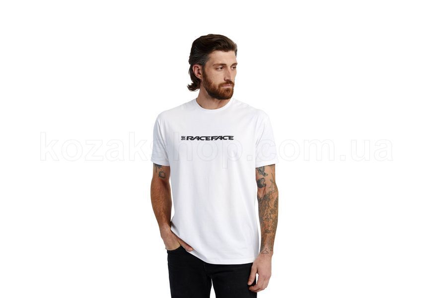 Футболка Race Face Classic Logo SS Tee [White] - L