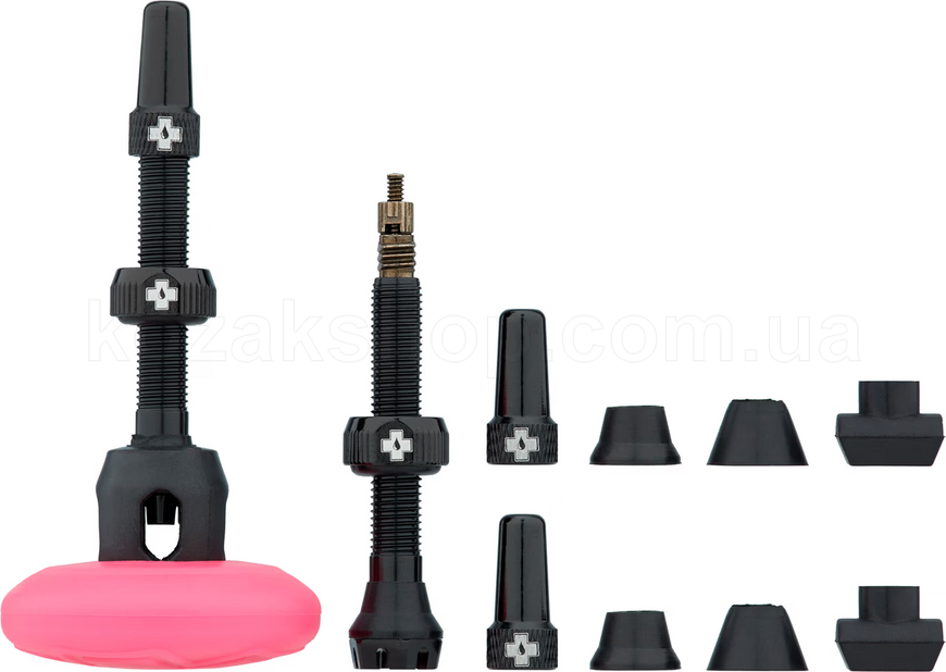 Ниппели бескамерные MUC-OFF Stealth Tubeless Tag Holder & 44mm Valve Kit