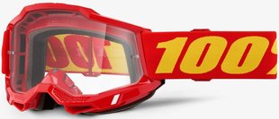 Маска Ride 100% ACCURI 2 Goggle Red - Clear Lens, Clear Lens