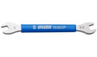 Ключ спицной ріжковий подвійний 5x5.5 Unior Tools Double sided spoke wrench