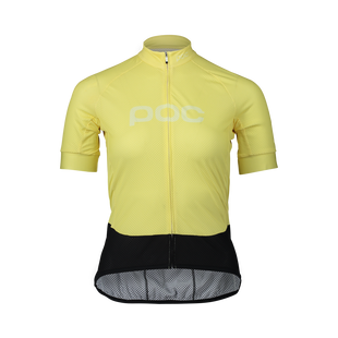 Джерси женская POC W's Essential Road Logo Jersey (Lt Sulfur Yellow/Sulfur Yellow, S)