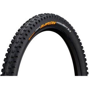 Безкамерна шина Continental Der Baron Projekt, 29"x2.40, 60-622, чорна, складна, BlackChili, ProTection Apex, Skin, 1000гр., чорна