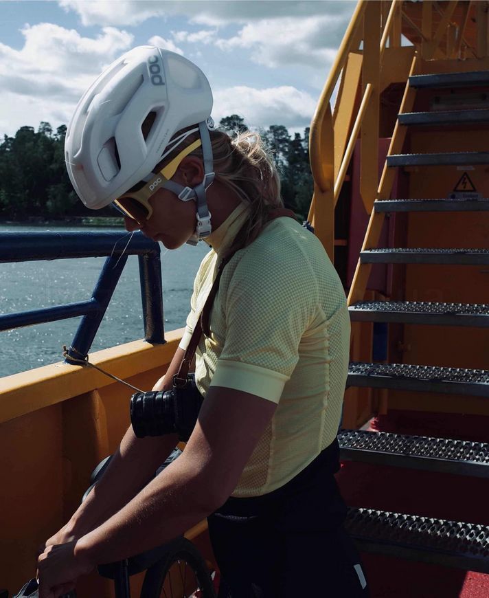 Джерси женская POC W's Essential Road Logo Jersey (Lt Sulfur Yellow/Sulfur Yellow, S)