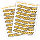 Набор наклеек на обода SPANK Decal kit, Gold