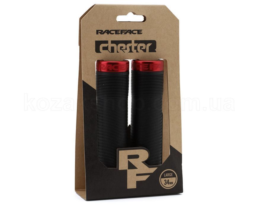 Гріпси Race Face CHESTER, 34MM, [BLACK,RED]