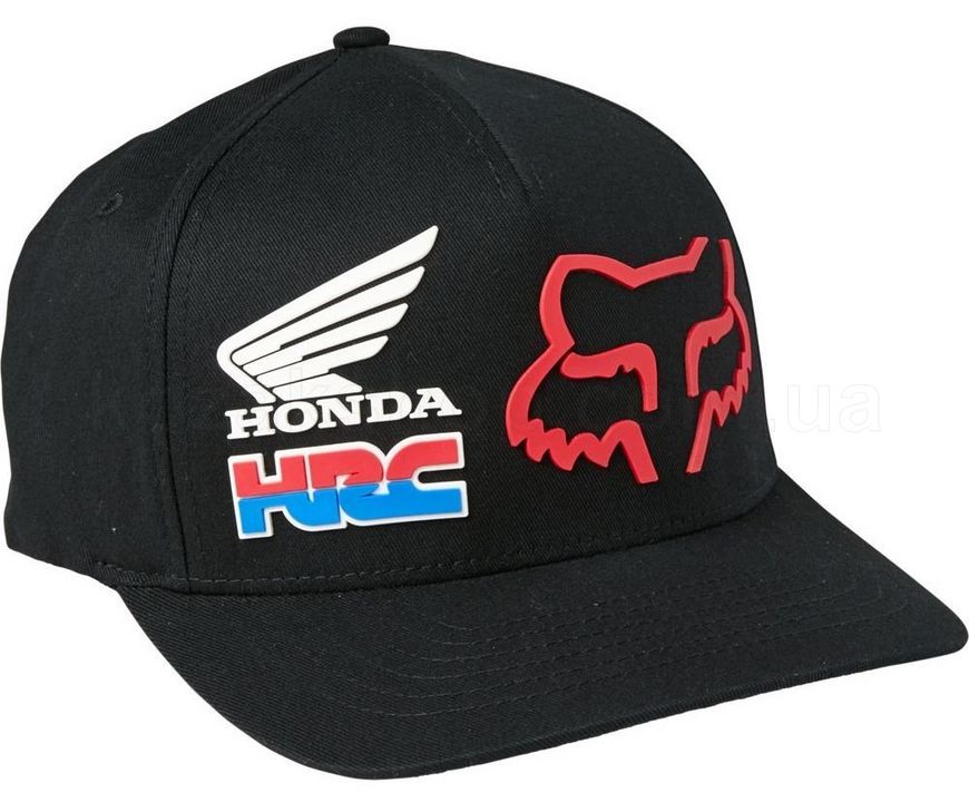 Кепка FOX HONDA HRC FLEXFIT HAT [Black], S/M