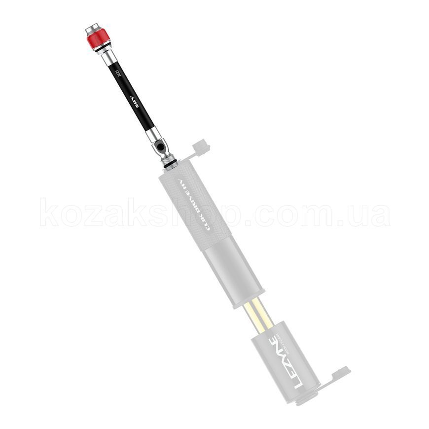 Шланг для ручного насосу Lezyne ABS FLEX HOSE WITH CLIK CHUCK