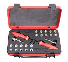 Набор для восстановления резьбы педали Unior Tools Pedal thread repair and insert kit RED