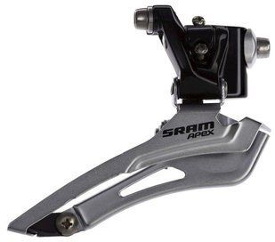 Передній перемикач SRAM Apex 2x10 speed Braze-on Bottom Swing Bottom Pull Black