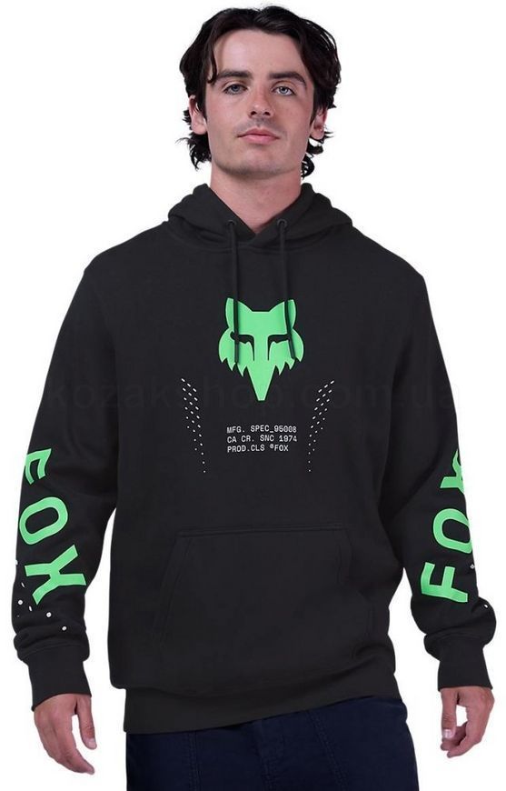Толстовка FOX Hoodie - SHIELD [Black], M