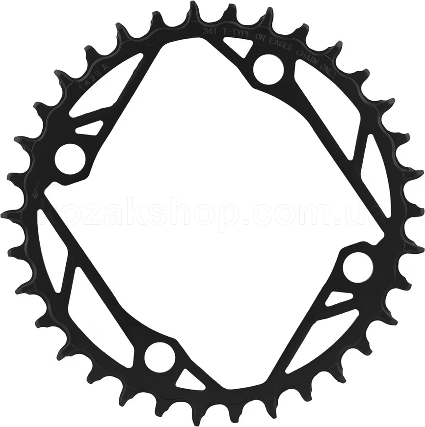 Зірка SRAM T-TYPE 34T 104 BCD Steel Black