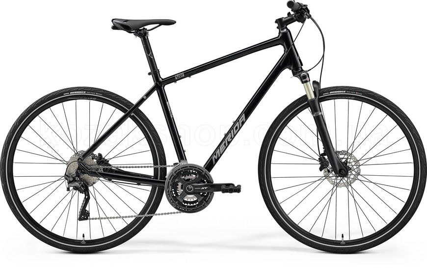 Велосипед Merida CROSSWAY XT-EDITION, M, GLOSSY BLACK(MATT SILVER)