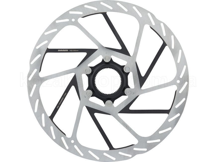 Тормозной ротор SRAM HS2 220mm, CenterLock, Rounded