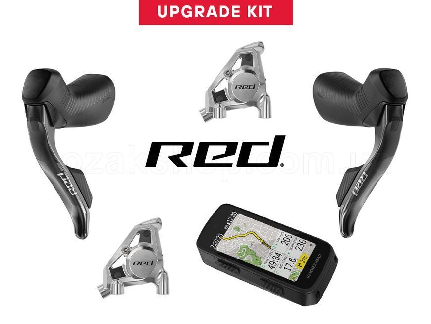 Групсет SRAM Red eTap AXS Upgrade ED kit (Hammerhead Karoo, Left Right Shift/Hyd ED with Flatmount calipers)