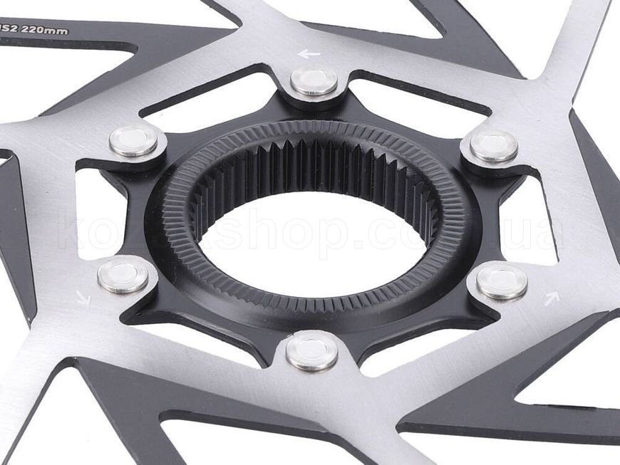 Тормозной ротор SRAM HS2 220mm, CenterLock, Rounded