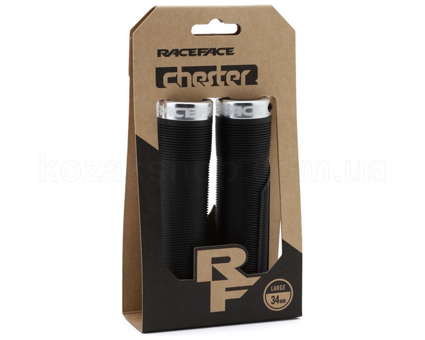 Грипсы Race Face CHESTER, 34MM, [BLACK,SILVER]