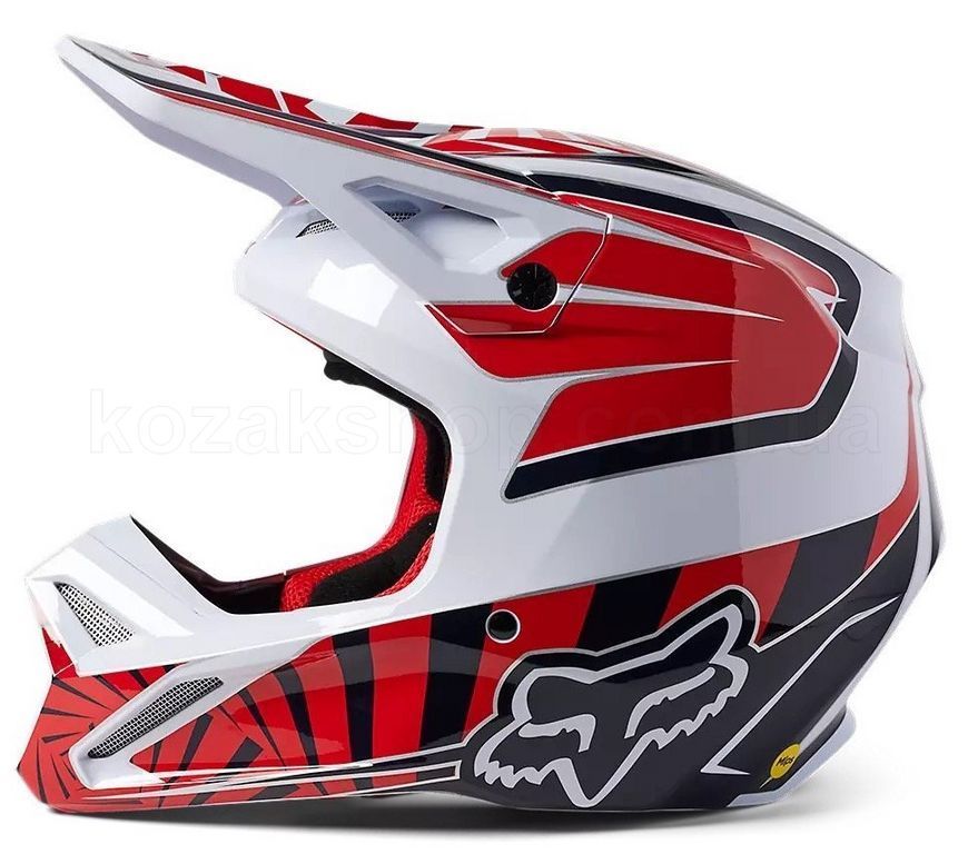 Детский мотошлем FOX V1 Youth Helmet - GOAT [Red], YS