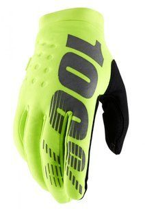 Зимові мото рукавички RIDE 100% BRISKER Cold Weather [Fluo Yellow], S (8)
