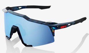 Окуляри Ride 100% SPEEDCRAFT - Black Holographic - HiPER Blue Multilayer Mirror Lens, Mirror Lens