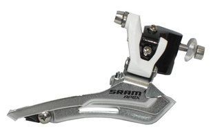 Передній перемикач SRAM Apex 2x10 speed Braze-on Bottom Swing Bottom Pull White