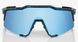 Очки Ride 100% SPEEDCRAFT - Black Holographic - HiPER Blue Multilayer Mirror Lens, Mirror Lens