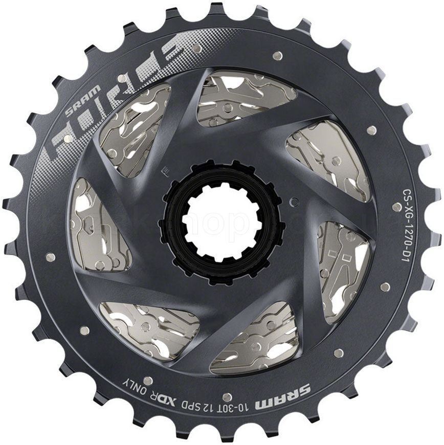 Кассета SRAM Force XG-1270 10-30 12 Speed XDR D1 Silver