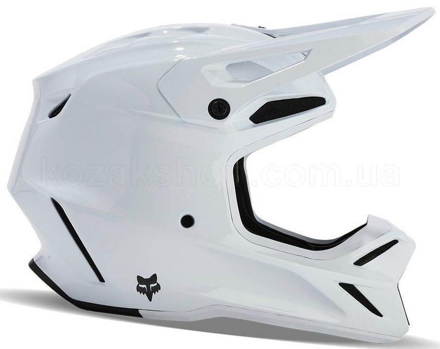 Мотошолом FOX V3 RS Helmet - SOLID [White], XL