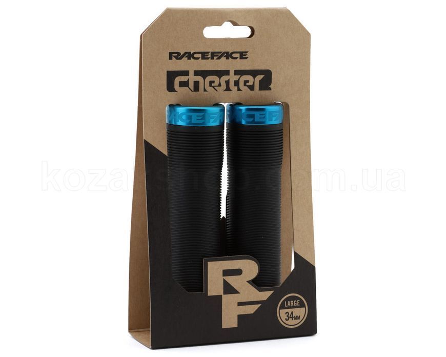 Гріпси Race Face CHESTER, 34MM, [BLACK,TURQOISE]