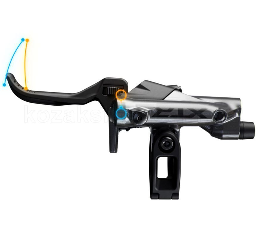 Тормоз Shimano XTR M9220 4-поршневой задний/правый 1700 мм