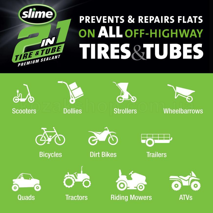 Герметик для бескамерок Slime 2-in-1 Premium, 3.8л